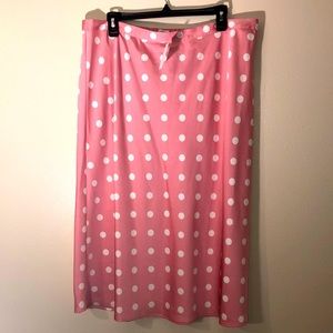 J Crew skirt pink ,size XL